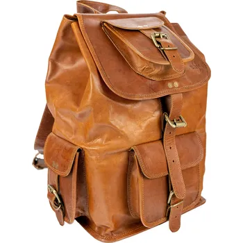 Kožený batoh 20l hnědý SIDÁRT - SAJO, řemeslná výroba