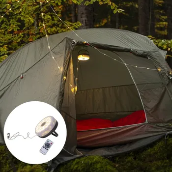 Venkovní osvětlení Star Trading Nabíjecí kempingová lampička s LED řetězem a powerbankou, Star Trading