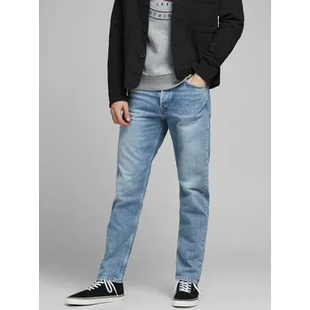Pánské džíny Jack & Jones Pánské Světle modré straight fit džíny Jack & Jones Chris Modrá 36/34 (2705243)