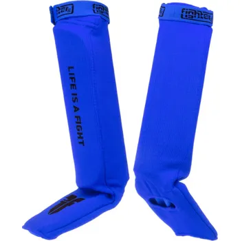Chránič holeně pro bojový sport CHRÁNIČE HOLENÍ A NÁRTŮ FIGHTER BLUE Barva: Modrá, Velikost: XL