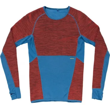 Pánské termoprádlo Devold Tuvegga Merino Shirt Man Velikost: XL / Barva: CAYENNE