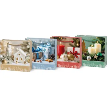 Dárková taška Taška dárková vánoční T2 mix V16 170 x 170 x 60 mm