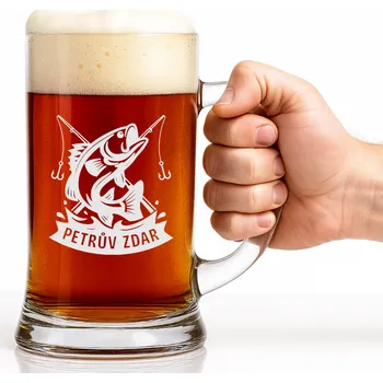 Sklenice Dekorant Pivní tuplák pro rybáře 1000 ml 1KS