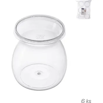 Pohárek UH+víčko na dezert 0,17 l 6 ks kulatý