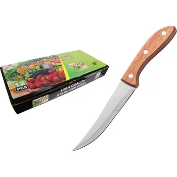 Kuchyňský nůž s dřevěnou rukojetí 27 x 2,5 cm, čepel 15,5 cm 7''