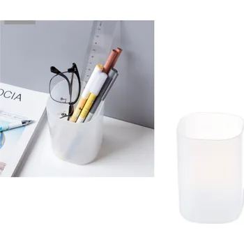 Stolní organizér JEDNODUCHÝ bílý průhledný 10x7x7 cm