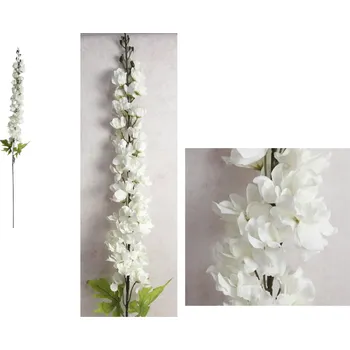 umělá květina Květina OSTRÓŻKA výška 118 cm (květina 60x11 cm) BÍLÁ