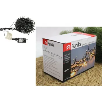 Vánoční dekorace Vánoční světýlka 200 LED 3,995 m (8 funkcí) – BÍLÁ TEPLÁ