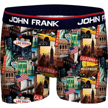 Boxerky Boxerky pro muže s barevným potiskem John Frank 339 us velikost M-46/48
