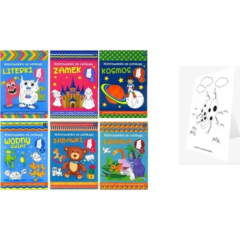 omalovánky Omalovánky A4 se stojánkem - MIX VZORŮ