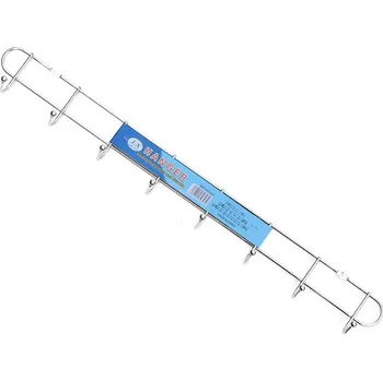 Věšák Věšák na oblečení, drát, 8 míst, 46,5 x 5 cm (drát 3 mm)