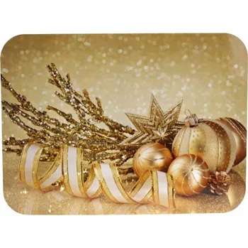 Psací podložka Podložka na stůl 40x30 cm ZLATÉ KULIČKY SE STUŽKOU