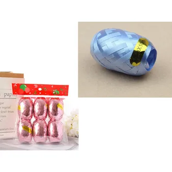 Stuha Dárkové stuhy (šířka 5 mm, délka 10 m) sada 6 rolí MODRÉ