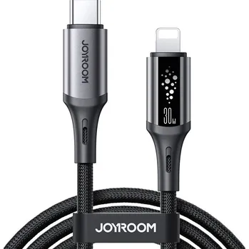 Datový kabel Joyroom S-A60 kabel USB-C PD - Apple Lightning 1,2m, 30W, opletený / rychlonabíjecí, černý