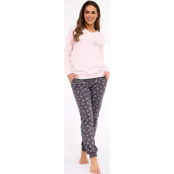 Dámské noční prádlo Cornette dámské pyžamo bavlna růžové, velikost M