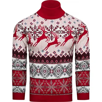 Pánský svetr Recea Pánský rolák Ratah červená L