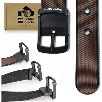 Opasek Pako Jeans pásek hnědý - muž