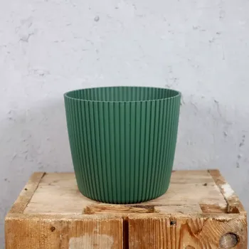 Květináč Prosperplast plastový květináč Milly round pine green Ø 14 cm