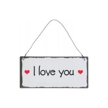 Plechová cedule Plechová cedule I love you