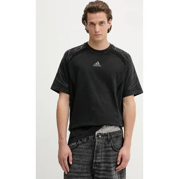 Bavlněné tričko adidas Originals Adilenium Tg Te KF8538 černá 99X, vel. S