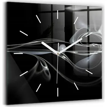 Hodiny Nástěnné hodiny Wallfluent černé 30 cm