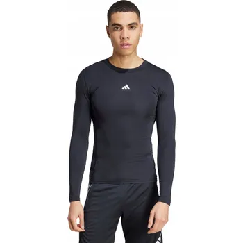 Pánské sportovní tričko adidas s dlouhým rukávem (Longsleeve) černé, velikost XXL