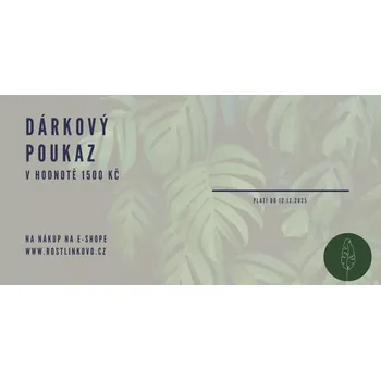 Dárkový potravinový koš Dárkový poukaz Rostlinkovo – elektronický - 1500 Kč