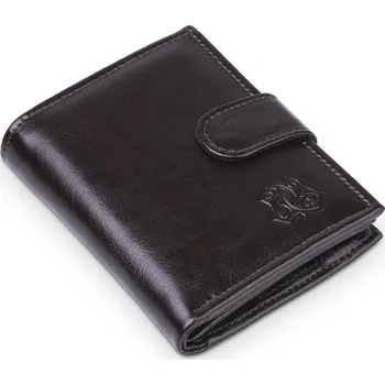 Peněženka Pánská kožená peněženka Kaletnik Janczar Choco