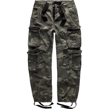 Pánská móda Kalhoty SURPLUS AIRBORNE VINTAGE BLACK CAMO XXL