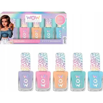 Přípravek na nehty WOW Lak na nehty 5 ks Pastelové barvy 30 ml