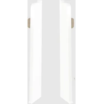 soklová lišta Afirmax Koncovka levá a pravá k liště bílá 80