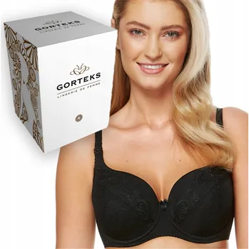 Podprsenka Gorteks vyztužená podprsenka černá velikost 75F