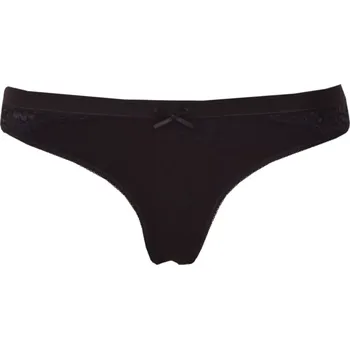 Kalhotky Lovely Girl bavlněná tanga 6652 černá velikost M-38/40