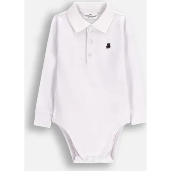 Bavlněné kojenecké body Coccodrillo ZC5112401EBB bílá 00X, vel. 62