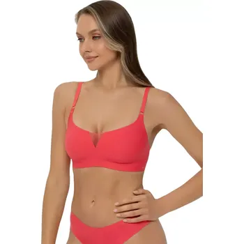 Dámské spodní prádlo Dámská braletka bez kostice Marc&André S25-0864 korálová velikost 42