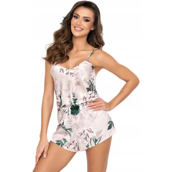 Dámské noční prádlo Dámské pyžamo L Květiny krátké kraťasy Donna Nelly 1/2 na ramínka