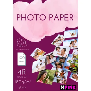 Kancelářský papír Fotografický papír MPINK 100 ks 180 g/m2 lesklý