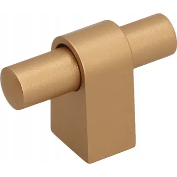 Nábytková úchytka, madlo na nábytek T-profil GS44, zlatá saténová matná