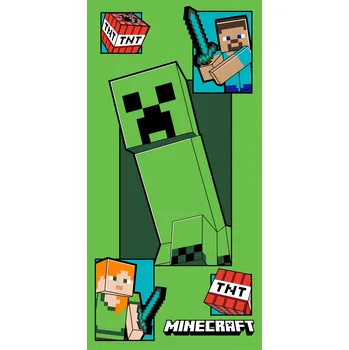 OSUŠKA MINECRAFT 70x140 ALEX STEVE CREEPER ZOMBIE BAVLNĚNÁ