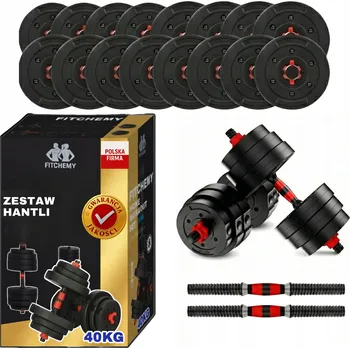 BITUMENOVÉ ČINKY S NASTAVITELNOU HMOTNOSTÍ 2x20 KG PRO SILOVÝ TRÉNINK SADA 40KG