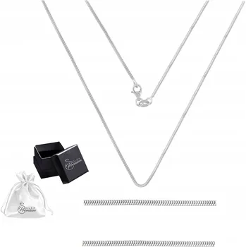 Řetízek Stříbrný řetízek rhodiovaný HADÍ VZOR 45 cm x 1.5 mm