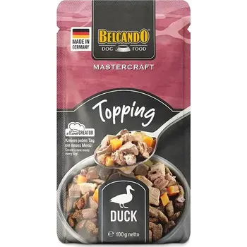 Krmivo pro psa Belcando MasterCraft Topping Duck - Kachna s batáty balení 100 g - od psiskoty.cz