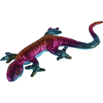 Hračka Ještěrka plněná pískem 220 g mačkací antistresová látka 26cm v sáčku