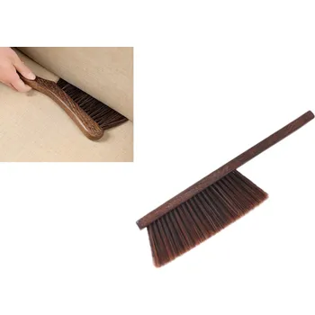 Kartáč, smetáček s dřevěnou rukojetí 37 x 9 cm HNĚDÝ