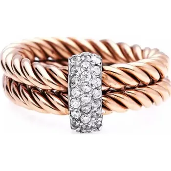 Prsten Prstýnek 6509, růžové zlacení, velikost 57 SRI.6509