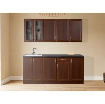 Kuchyňská linka Kuchyňská linka Sycilia 180, ořech miláno/lancelot