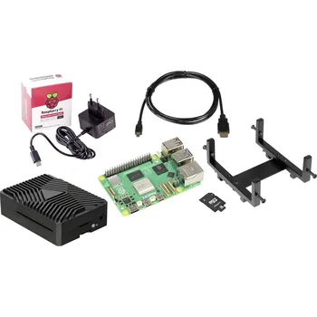 Stolní počítač Joy-it Embedded DIN-RAIL - VESA Pi5 Kit Raspberry Pi® 5 B+ 8 GB 4 x 2.4 GHz vč. pouzdra, vč. napájecího zdroje, vč. Noob