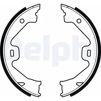Autodíl Sada brzdových čelistí, parkovací brzda DELPHI LS1930