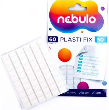 Nebulo Plasti Fix lepicí guma/kostičky bílá