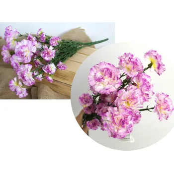 umělá květina Kytice KARÉTKY, CEGIEŁKI výška 45 cm 7 stonků (květ 2,5-6 cm) FIALOVÁ